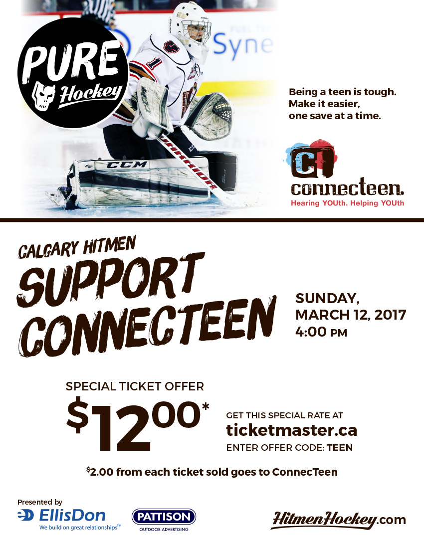 Calgary Hitmen support ConnecTeen 2017